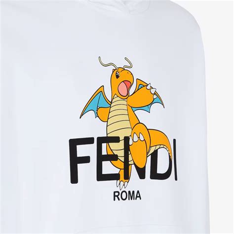 Fendi x FRGMT x Pokemon Sweatshirt White Men's